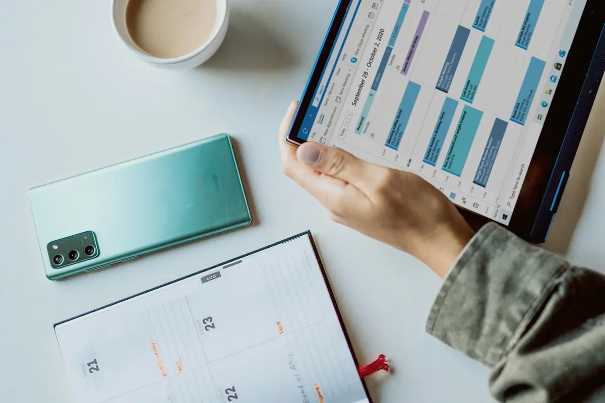 Agenda et prise de rendez-vous sur tablette